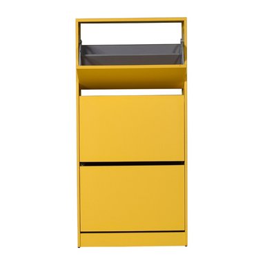 ZAPATERA VENTITAS PERU NICKY AMARILLO MODERNA 3 COMPARTIMIENTOS