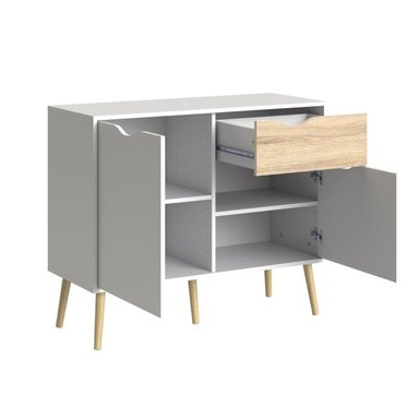 APARADOR CONSOLA VENTITAS PERÚ SILKY DUNA Y BLANCO VINTAGE