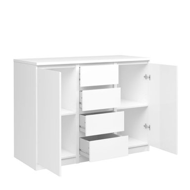 APARADOR VENTITAS PERU CHARLIE CONSOLA MODERNO 6 CAJONES BLANCO