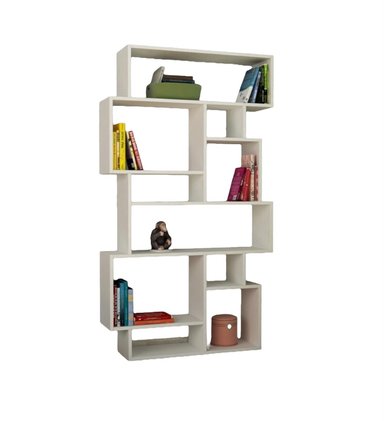 LIBRERO VENTITAS PERU FAUNA BLANCO ESTANTE MULTIFUNCIONAL