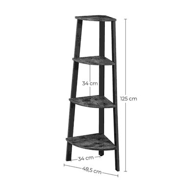 ESTANTE VENTITAS PERU GAELLA ORGANIZADOR INDUSTRIAL 125CM GALES NEGRO