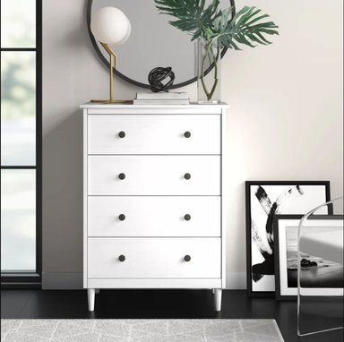 COMODA VENTITAS PERU DENIA 4 CAJONES BLANCO