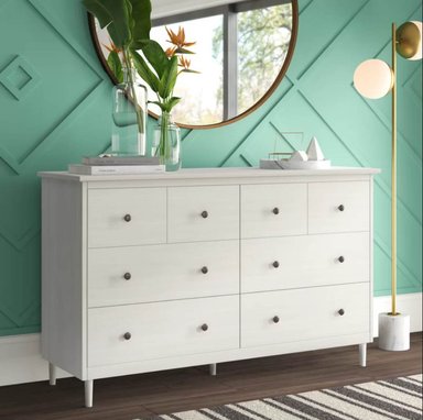 COMODA VENTITAS PERU POLO CONTEMPORANEA 8 CAJONES BLANCO