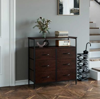 COMODA VENTITAS PERU DAKOTA INDUSTRIAL LIBERTY 6 CAJONES CAOBA