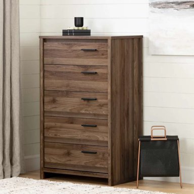 COMODA VENTITAS PERU YVIE MODERNA 5 COMPARTIMIENTOS MORGANA 5 CAJONES MADERA