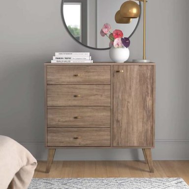 COMODA VENTITAS PERU FARISELA VINTAGE DUNA 4 CAJONES BEIGE