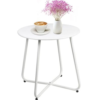 MESA AUXILIAR VENTITAS PERÚ THOMAS BLANCO 45CM INDUSTRIAL