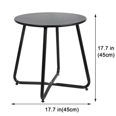 MESA AUXILIAR VENTITAS PERÚ THOMAS BLANCO 45CM INDUSTRIAL - 3