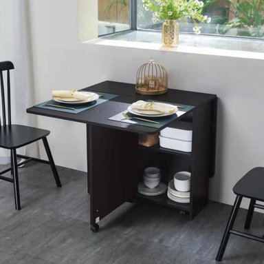 MESA DE COMEDOR VENTITAS PERÚ MILESSIO WENGUE 80X139.9CM PLEGABLE - 2