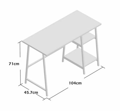 ESCRITORIO INDUSTRIAL VENTITAS PERU HARLEN 45.7 CM X 104 CM GALES - 4