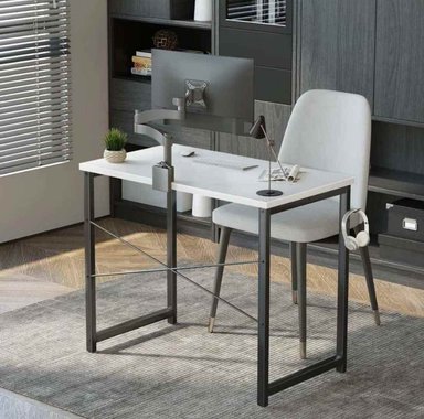 ESCRITORIO INDUSTRIAL VENTITAS PERU INDUSTRIAL 39.9 CM X 79.9 CM BLANCO Y NEGRO