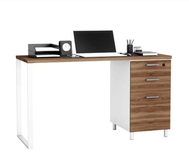 ESCRITORIO INDUSTRIAL VENTITAS PERU BÁRBARA 59.6 CM X 119.3 CM GALES Y BLANCO