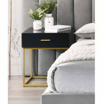 VELADOR VENTITAS PERÚ MESA AUXILIAR DELUXE MARCIA NEGRO DORADO