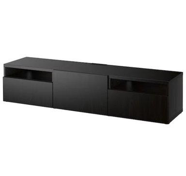 MESA DE TV VENTITAS PERU MALLINI MODERNA NEGRO