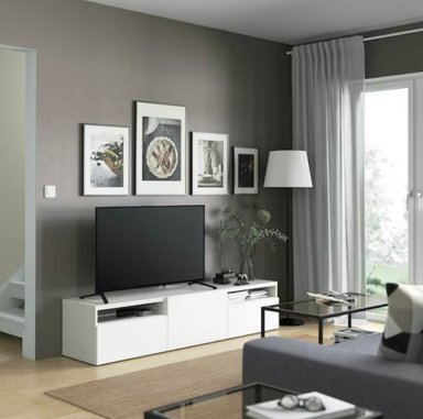 MESA DE TV VENTITAS PERU MALLINI MODERNA BLANCO - 2