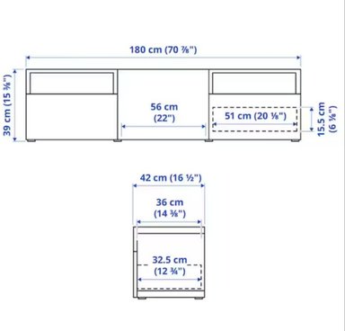 MESA DE TV VENTITAS PERU MALLINI MODERNA BLANCO - 4