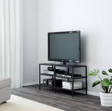MESA DE TV VENTITAS PERU FARNAZZ INDUSTRIAL NEGRO - 2