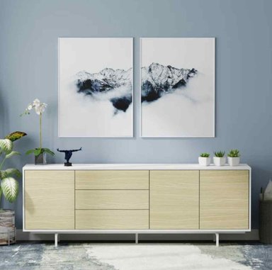 MESA DE TV VENTITAS PERU XANIA MODERNA Y MANZANO BLANCO