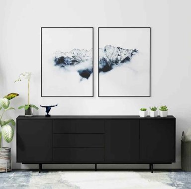 MESA DE TV VENTITAS PERU XANIA MODERNA NEGRO