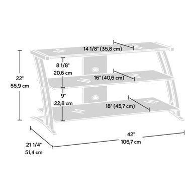 MESA DE TV VENTITAS PERU MANUELLE INDUSTRIAL NEGRO - 4