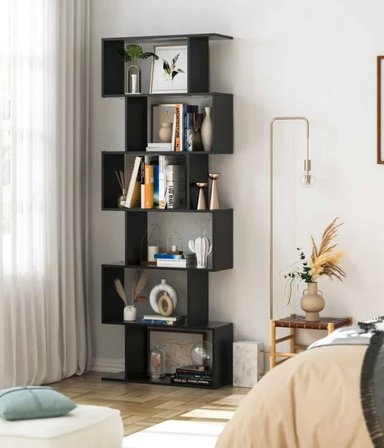 LIBRERO VENTITAS PERU SLOVAKIA NEGRO MULTIFUNCIONAL 184CM