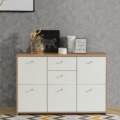 APARADOR VENTITAS PERU GREGORY MODERNO DUNA 2 CAJONES BLANCO