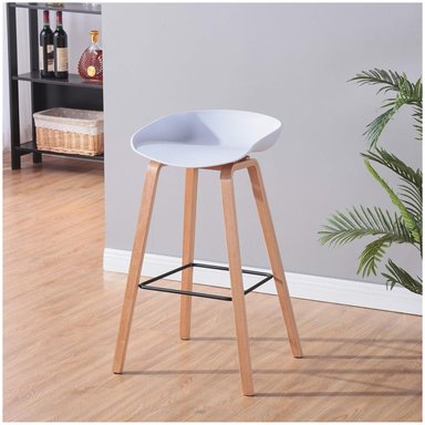 SILLA BAR VENTITAS PERU PAOLO BANCO NORDICO MADERA BLANCO - 1