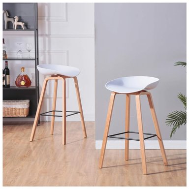 SILLA BAR VENTITAS PERU PAOLO BANCO NORDICO MADERA BLANCO - 2