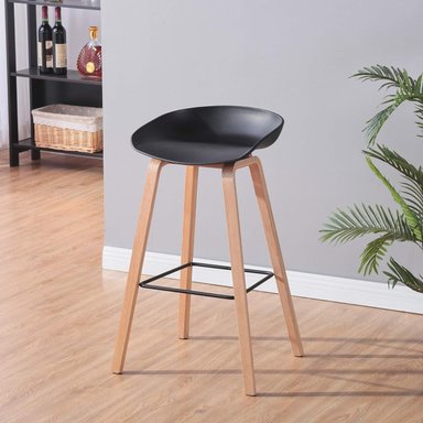 SILLA BAR VENTITAS PERU PAOLO BANCO NORDICO MADERA NEGRO