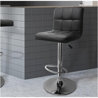 SILLA BAR VENTITAS PERU RICARDO REGULABLE METAL NEGRO