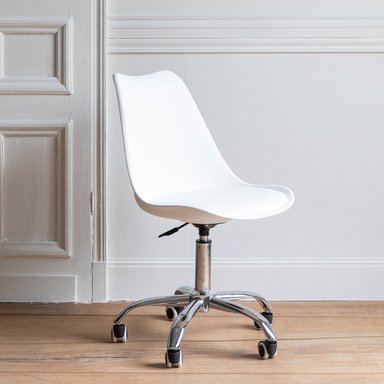 SILLA DE OFICINA GIRATORIA EAMES VENTITAS HOME BLANCO