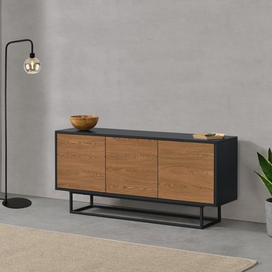 MESA DE TV VENTITAS PERU CRISTINA APARADOR ESPRESSO Y NEGRO