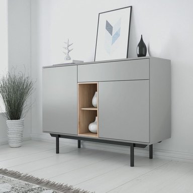 COMODA VENTITAS PERU YOON APARADOR DUNA 1 CAJON GRIS