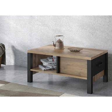 MESA DE CENTRO VENTITAS PERU HALENA DUNA Y NEGRO