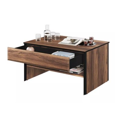 MESA DE CENTRO VENTITAS PERU KAEL MULTIFUNCIÓN CARAMELO Y NEGRO - 2