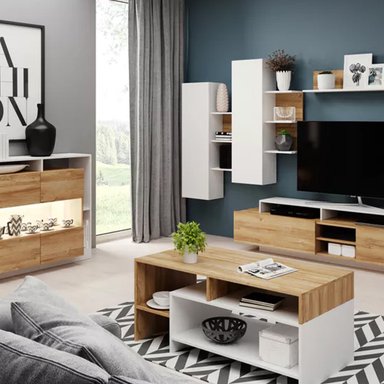 MESA DE CENTRO VENTITAS PERU KINA NÓRDICA DUNA Y BLANCO