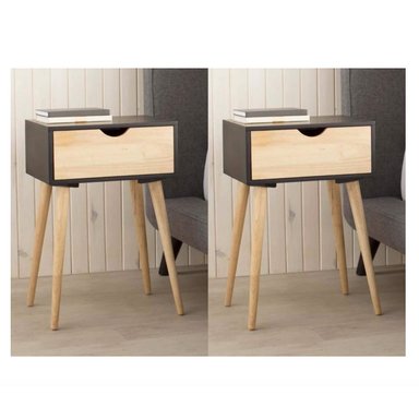 COMBO X2 VELADOR VENTITAS PERÚ VINTAGE LUNA 1 CAJÓN VENTITAS HOME DUNA NEGRO