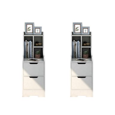 COMBO X2 VELADOR VENTITAS PERÚ MESAS NOCHE VINTAGE GRECIA VENTITAS HOME BLANCO