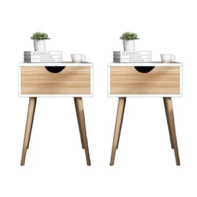 COMBO X2 VELADOR VENTITAS PERÚ VINTAGE LUNA 1 CAJÓN VENTITAS HOME BLANCO DUNA