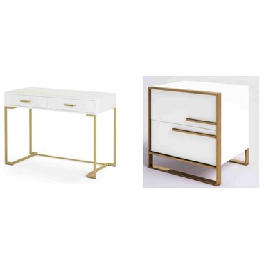 COMBO VELADOR DELUXE COLBY Y ESCRITORIO GOLDEN VENTITAS PERU BLANCO KAMONEÉ