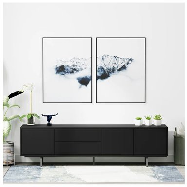 MESA DE TV VENTITAS PERU RAFAELLA 80” NEGRO