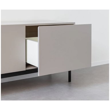 MESA DE TV VENTITAS PERU LUCIANNÉ 85” TAUPE Y DUNA - 2