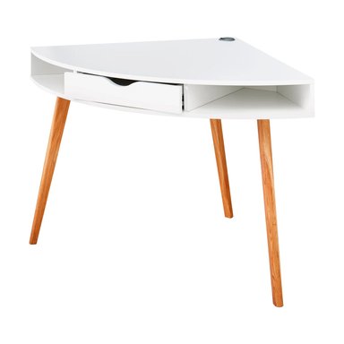 ESCRITORIO ESQUINERO VINTAGE LUNA VENTITAS HOME BLANCO - 2