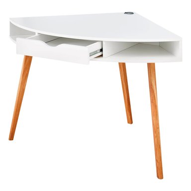 ESCRITORIO ESQUINERO VINTAGE LUNA VENTITAS HOME BLANCO - 3