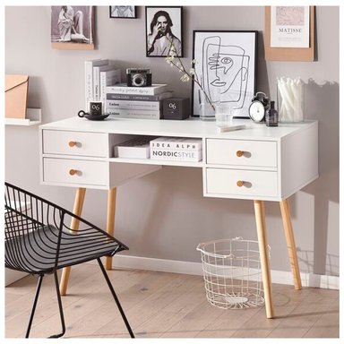 ESCRITORIO VENTITAS PERU HELLENA 45 CM X 115 CM BLANCO VINTAGE VENTITAS HOME