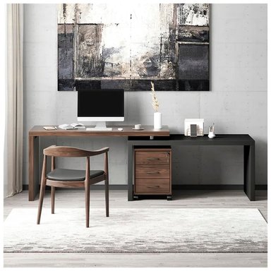 ESCRITORIO VENTITAS PERU TEODINO 60 CM X 152 CM GERENCIAL EN L VENTITAS HOME PLOMO Y GALES - 2