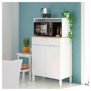 ALACENA PARA COMEDOR O COCINA LEONORÉ VENTITAS HOME BLANCO Y ROVERE