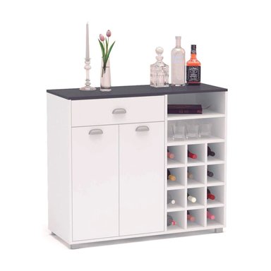 MUEBLE BAR VENTITAS PERU ILKA O COCINA BLANCO PLOMO - 2