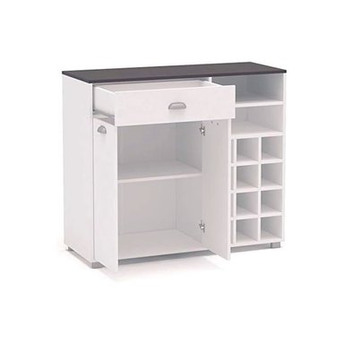 MUEBLE BAR VENTITAS PERU ILKA O COCINA BLANCO PLOMO - 3