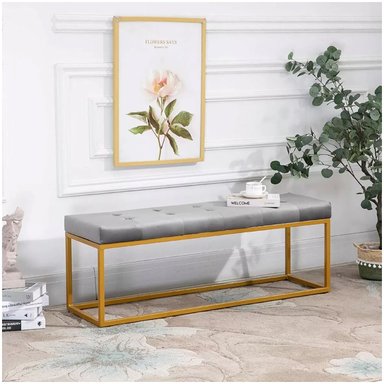 BANQUETA VENTITAS PERU MILO HOME GRIS CLARO